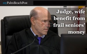 Judge Martin Colin hears guardianship cases, but not those of his wife. However, he hears other cases involving her lawyers. A former Florida high court justice says it looks improper and could violate the Judicial Code of Conduct. Judge Martin Colin, a fixture at the south county courthouse, was admonished by an appeals court in 2007 for conflicts involving Savitt after he represented her in her divorce. (Madeline Gray / The Palm Beach Post)