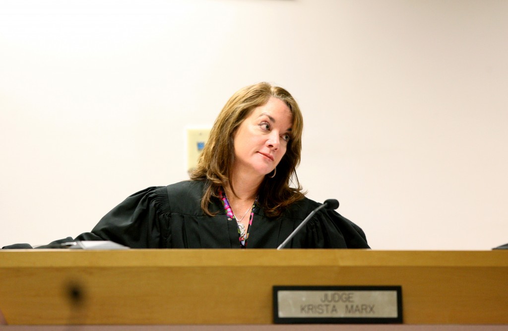 For example, at an August hearing before Circuit Judge Krista Marx (pictured), Savitt acknowledged she took about $17,000 for her fees and a retainer from Robert Wein’s accounts without prior court permission. Judge Marx approved the payments, saying Savitt simply was “asking for forgiveness instead of permission.” (Gary Coronado/Palm Beach Post)